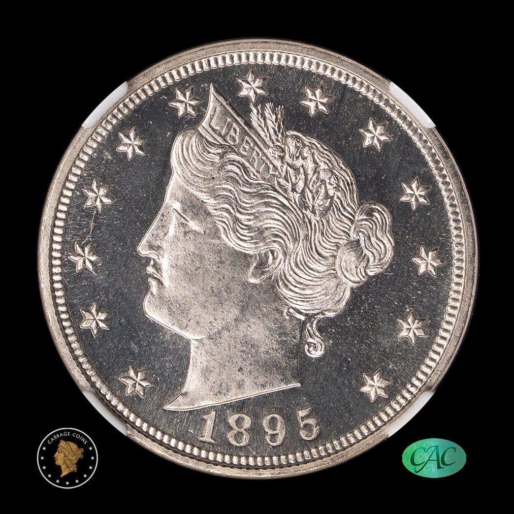 1895 5C Liberty Head V Nickel NGC PF65 CAM CAC obverse