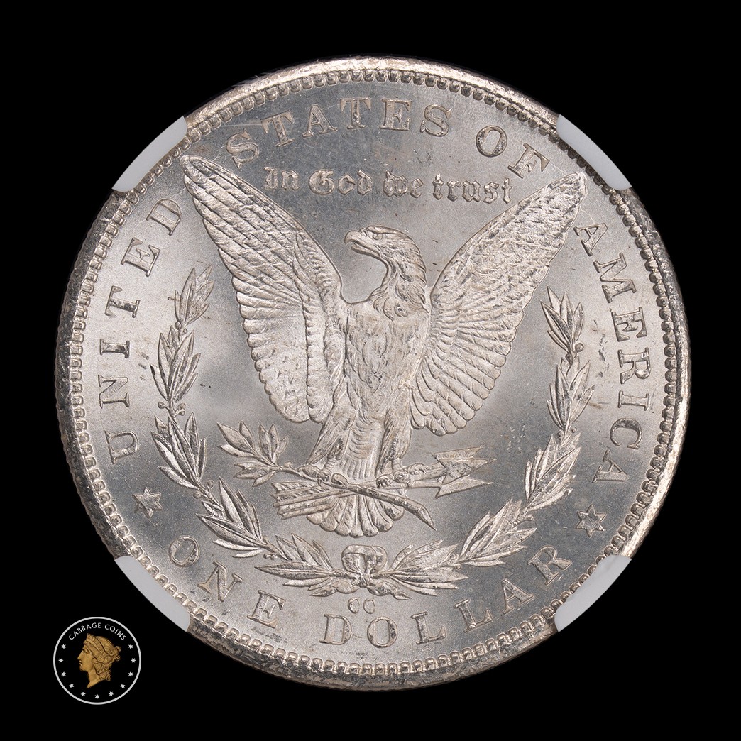 1882-CC $1 Morgan Silver Dollar NGC MS65 reverse
