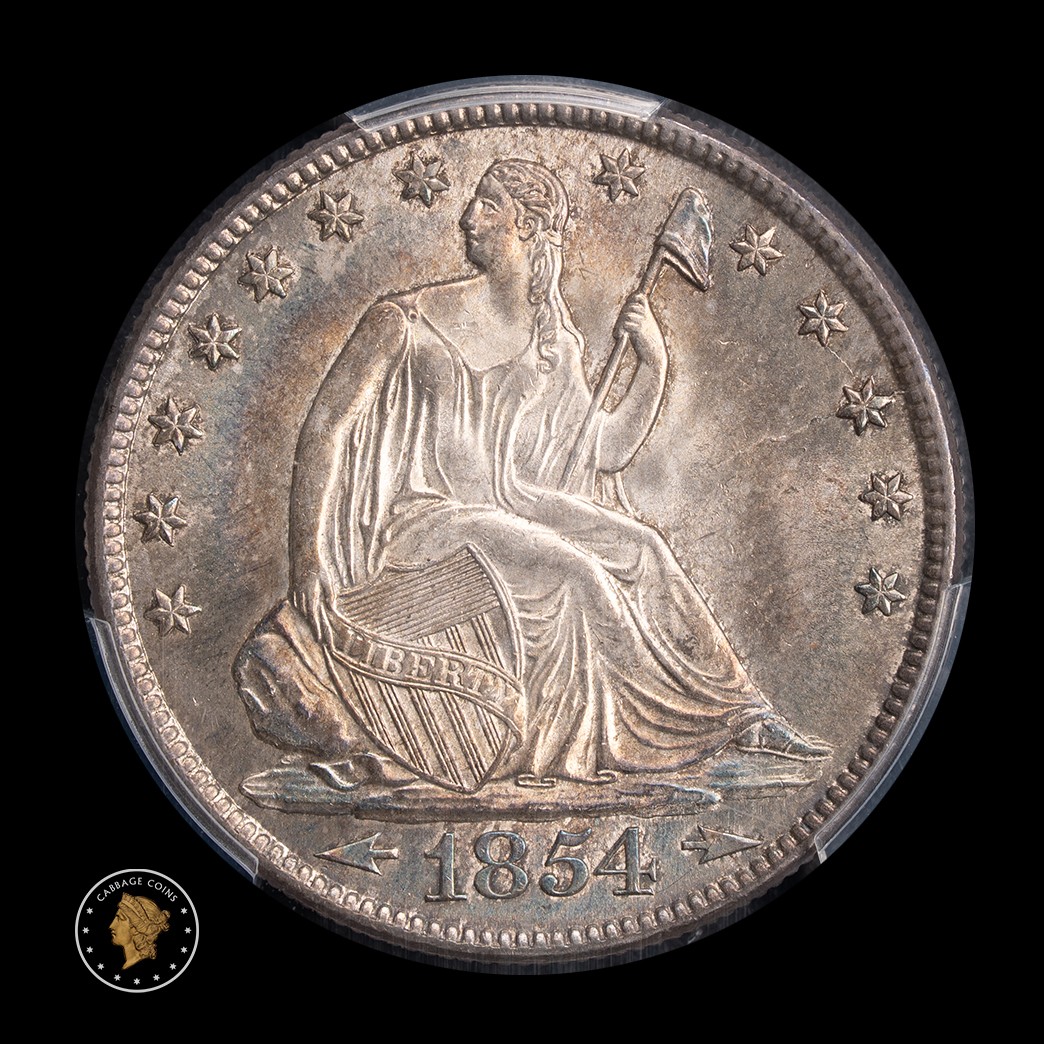 1854-O 50C Liberty Seated Half Dollar (arrows) PCGS MS66 obverse