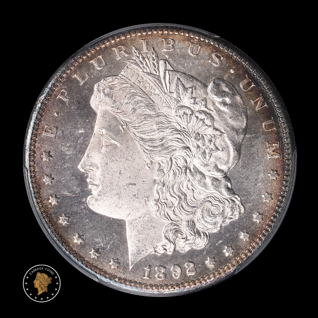 1892-CC $1 Morgan Silver Dollar PCGS MS64PL obverse