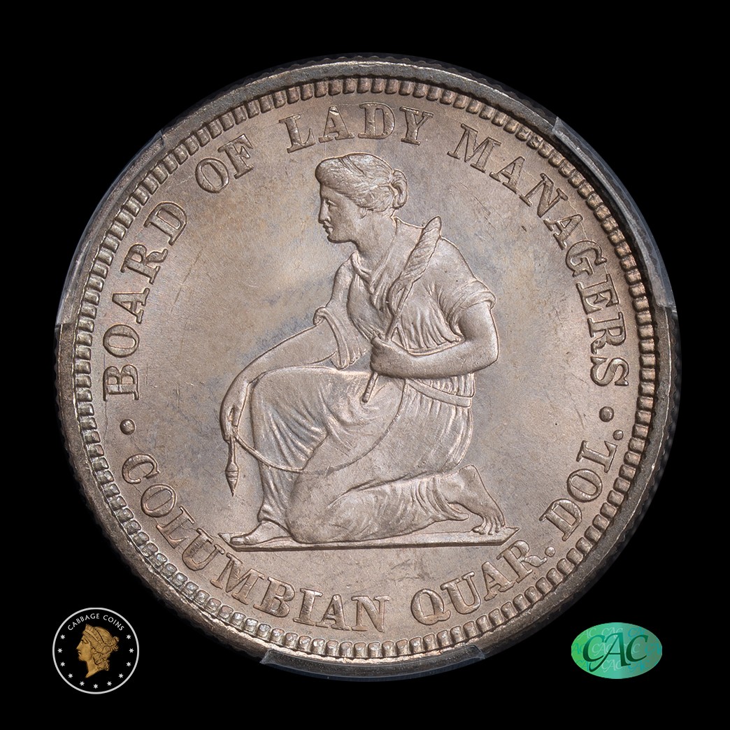 1893 25C Isabella Commemorative Quarter PCGS MS66 CAC reverse