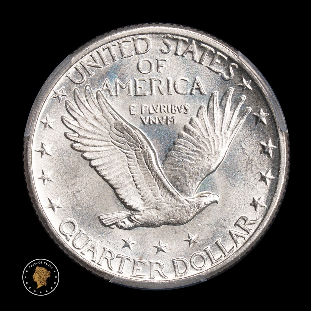 1924-D 25C Standing Liberty Quarter PCGS MS64 reverse