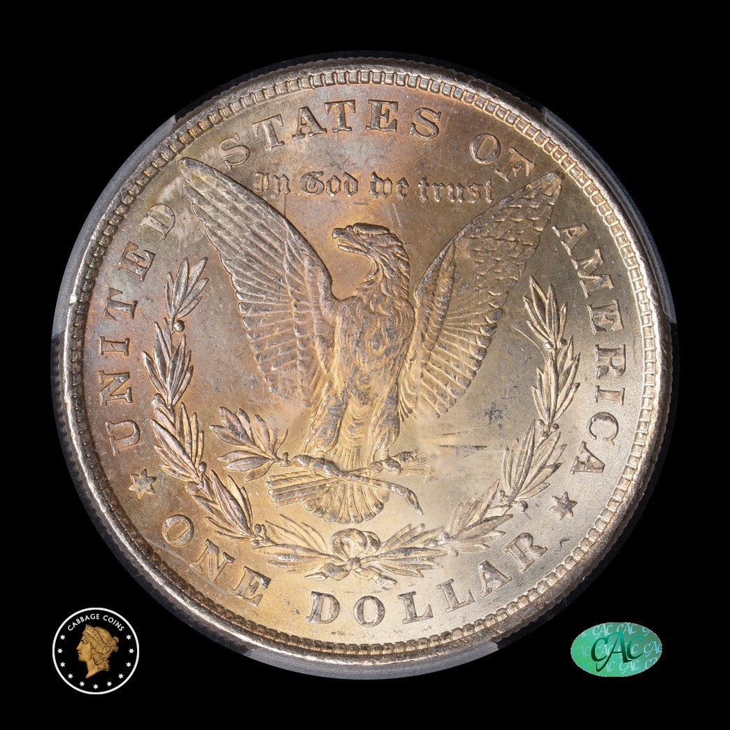 1878 8TF $1 Morgan Silver Dollar PCGS MS63 CAC reverse