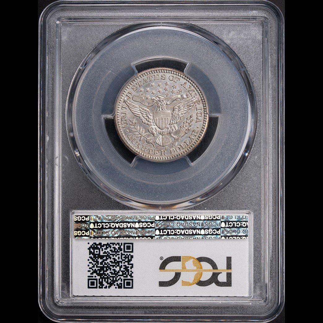 1913-D 25C Barber Quarter Dollar PCGS MS63 in holder, view 2