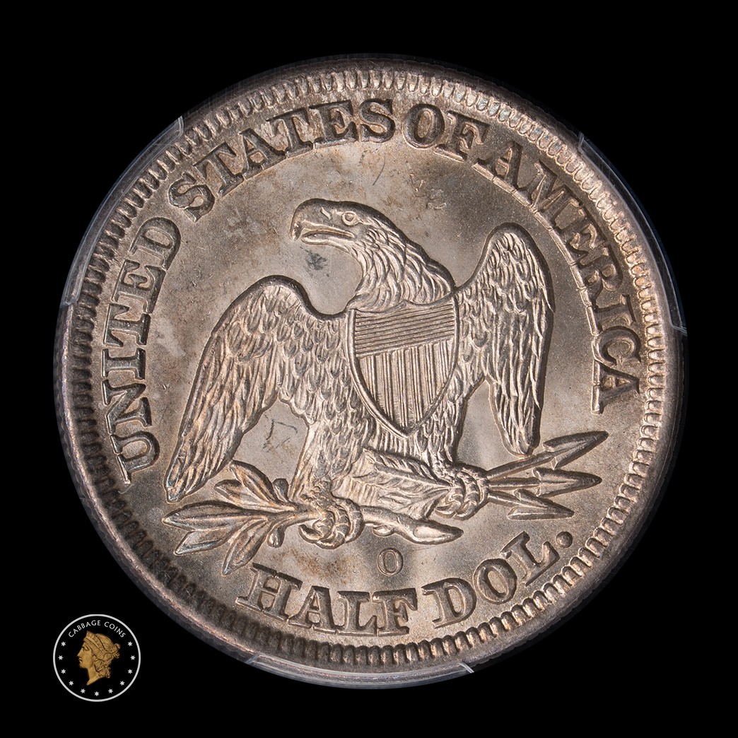 1854-O 50C Liberty Seated Half Dollar (arrows) PCGS MS66 reverse
