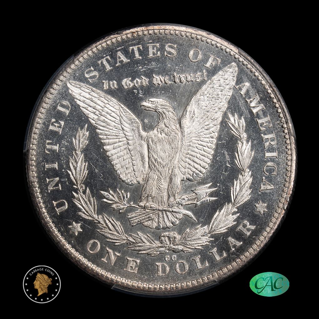1878-CC $1 Morgan Silver Dollar PCGS MS62DMPL CAC reverse