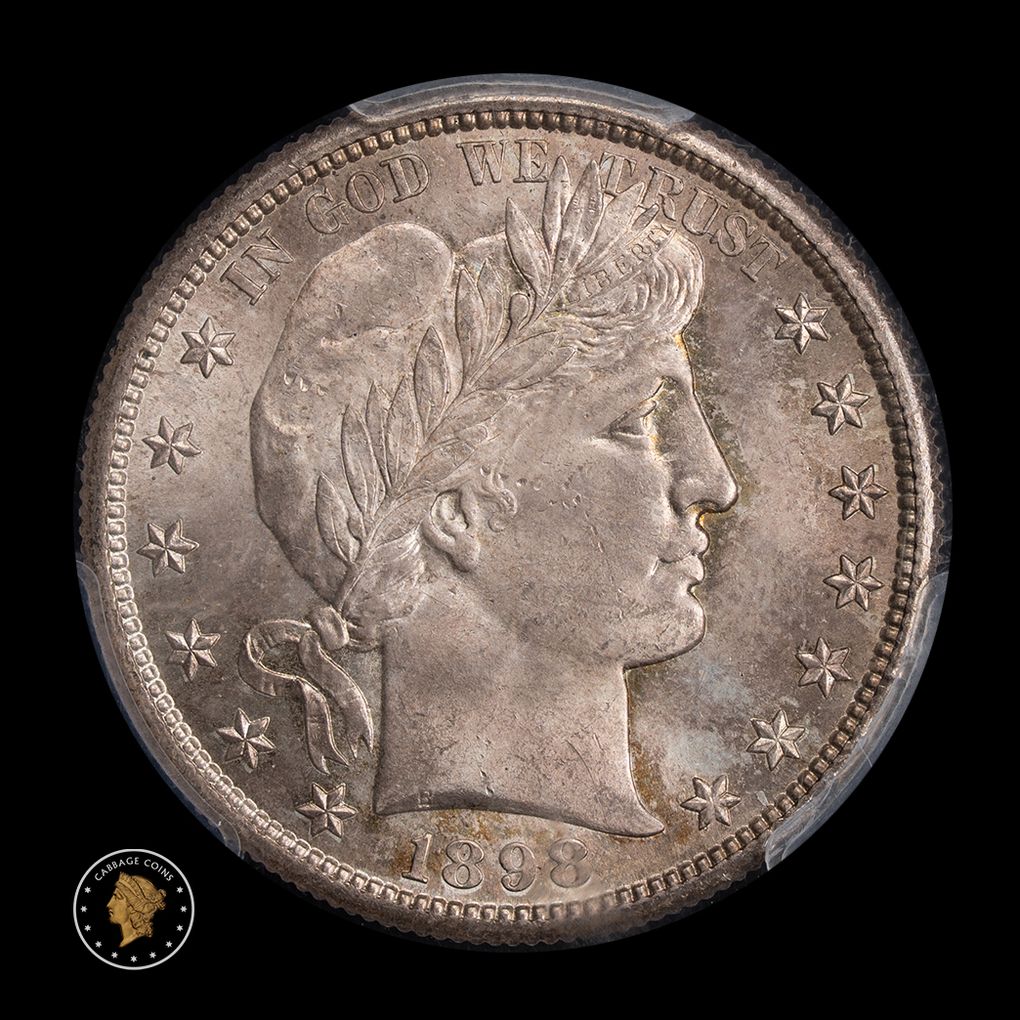 1898-S 50C Barber Half Dollar PCGS MS65 obverse