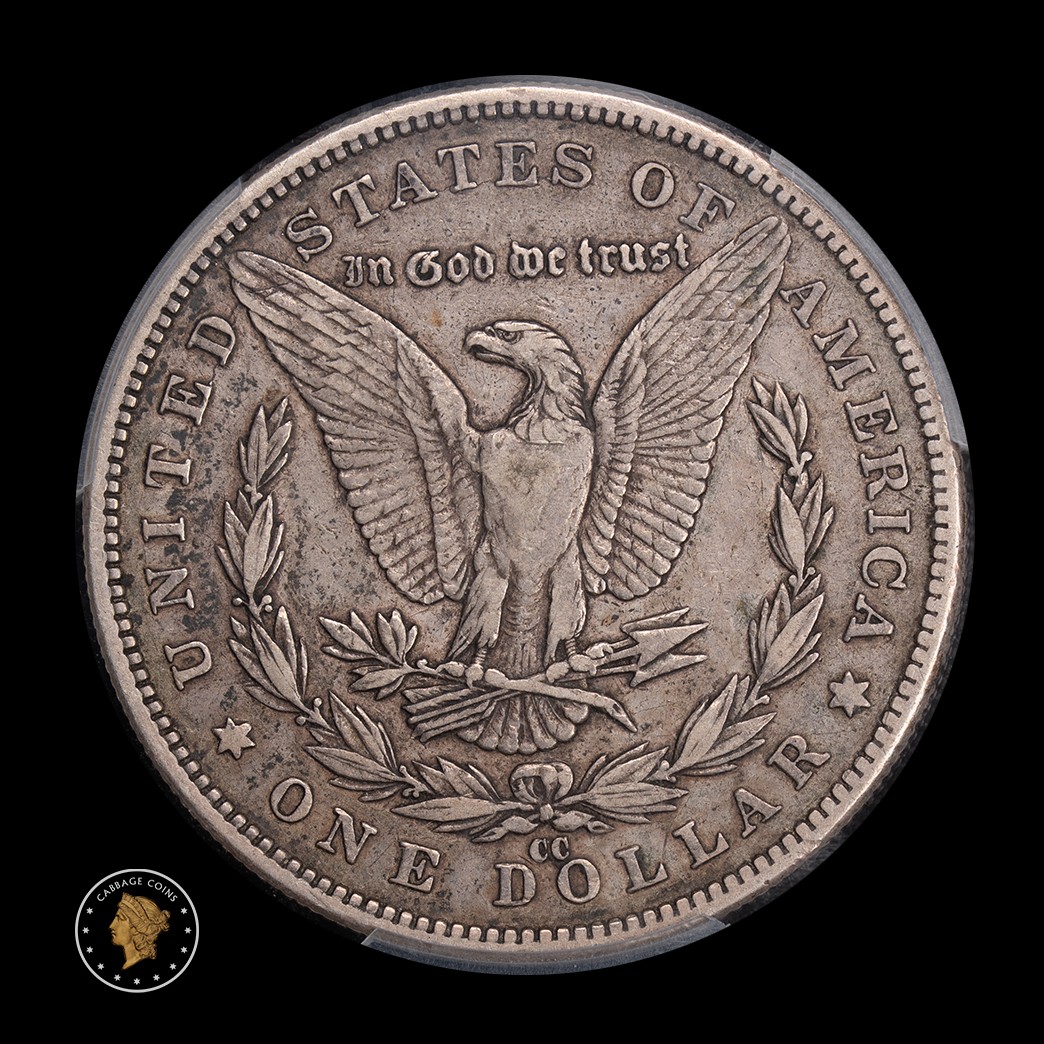 1889-CC $1 Morgan Silver Dollar PCGS XF40 reverse