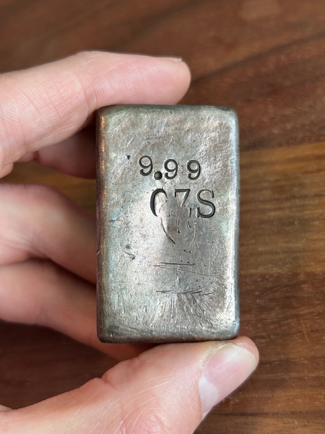 9.99 ozs Mint of the United States at San Francisco (Type 2) 999.75 Fine #535 in holder, view 2