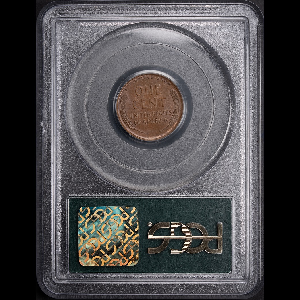 1909-S 1C Lincoln Cent PCGS MS65BN CAC OGH reverse