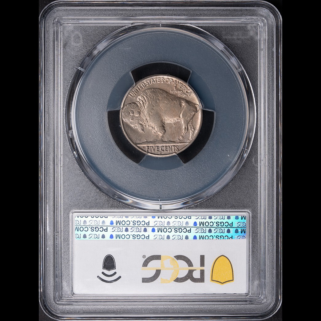 1937-D 5C Buffalo Nickel PCGS AU53 CAC 3 Legs reverse