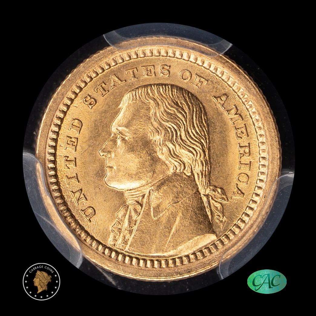 1903 G$1 LA Purchase Jefferson Commemorative PCGS MS64 CAC obverse