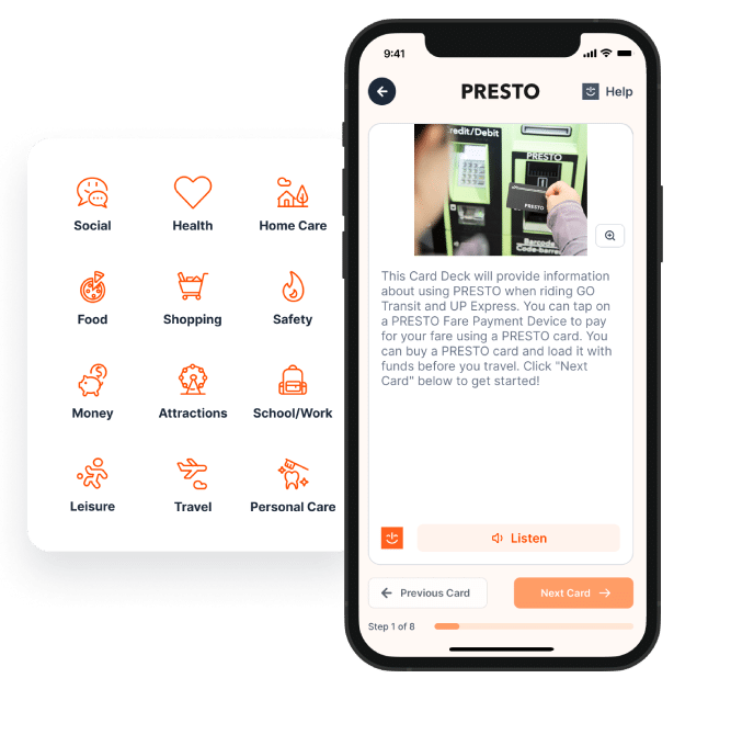 The MagnusCards app showing a PRESTO Card Deck