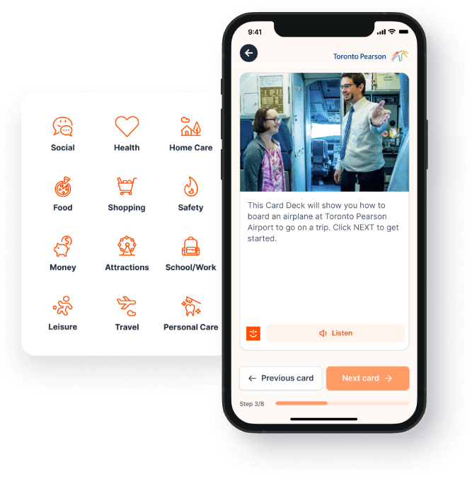 The MagnusCards app showing a Toronto Pearson Card Deck