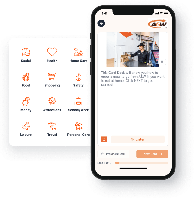 The MagnusCards app showing a A&W Card Deck