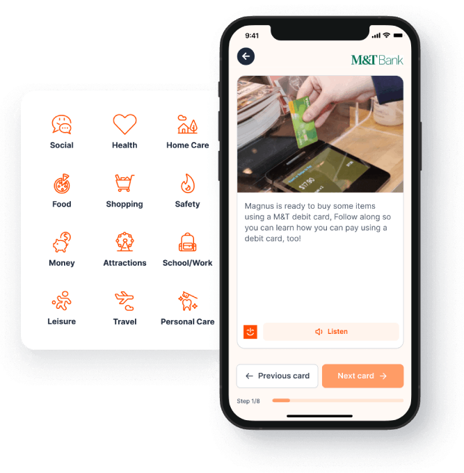 The MagnusCards app showing a M&T Bank Card Deck