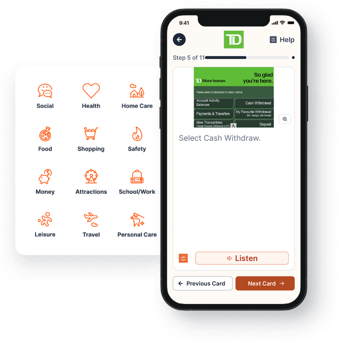 The MagnusCards app showing a TD Card Deck