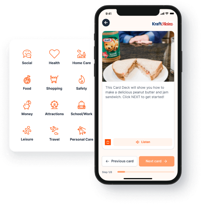 The MagnusCards app showing a Kraft Heinz Card Deck