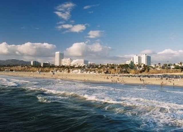 Santa Monica Beach and Pier