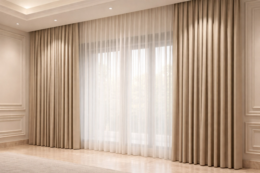 Almatcho Curtains by Deco Nest in Riyadh