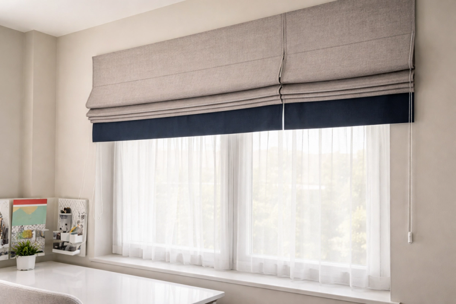 Roman Curtains by Deco Nest in Riyadh