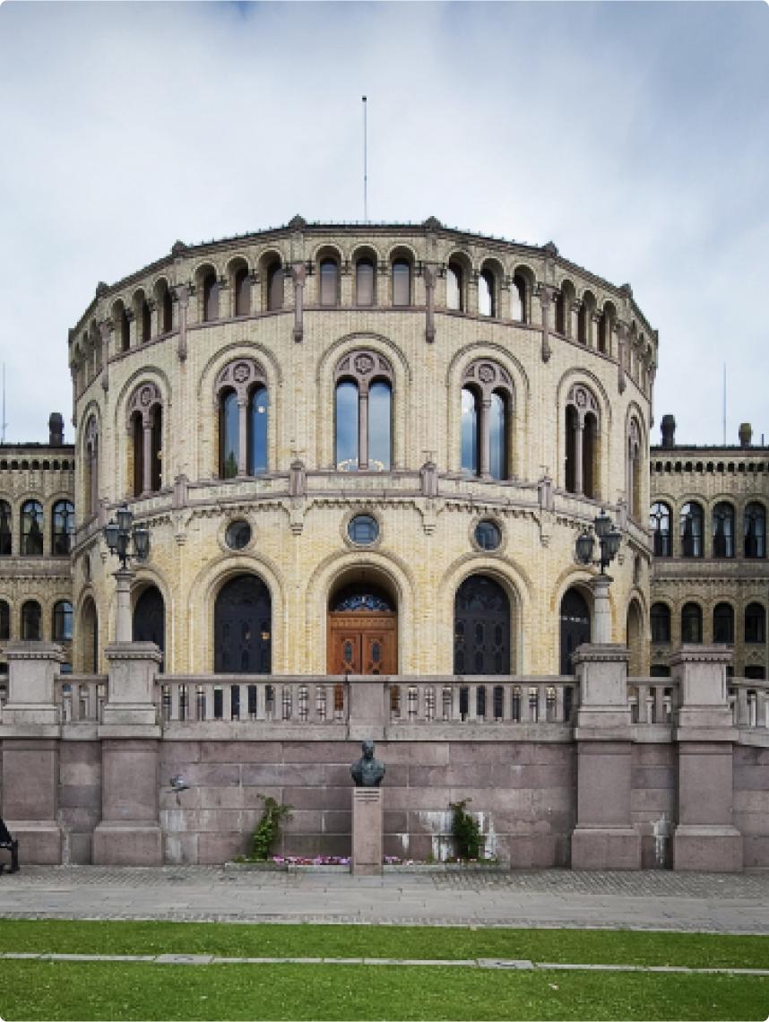 Stortinget. Foto.