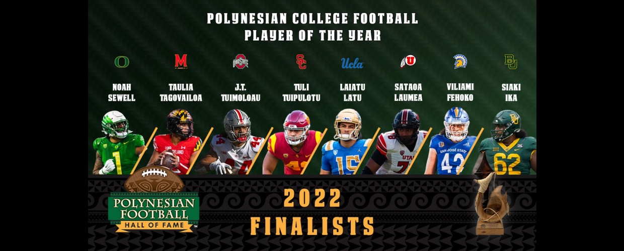 Cover Image for 2022 Polynesian College Football Player of the Year Award Finalists Announced