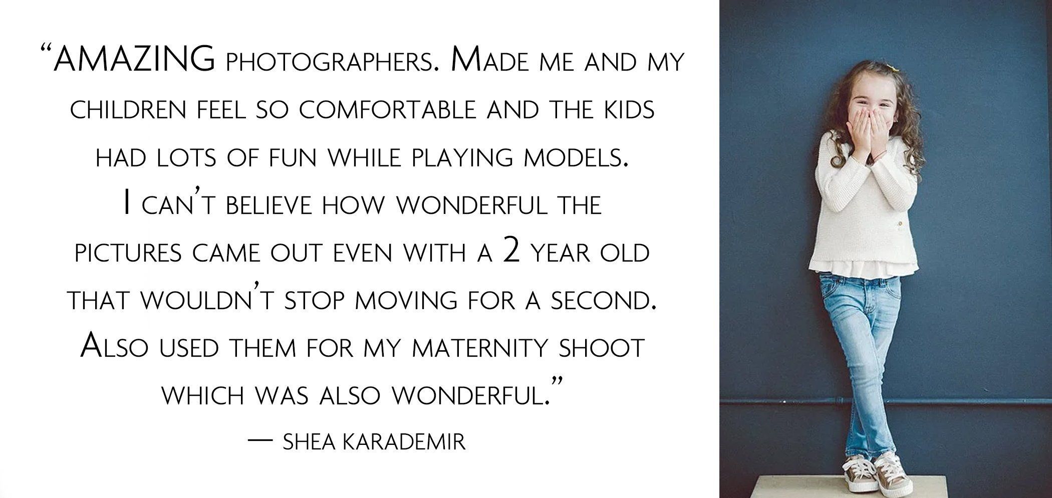 Shea Karademir testimonial - Amazing Photographers