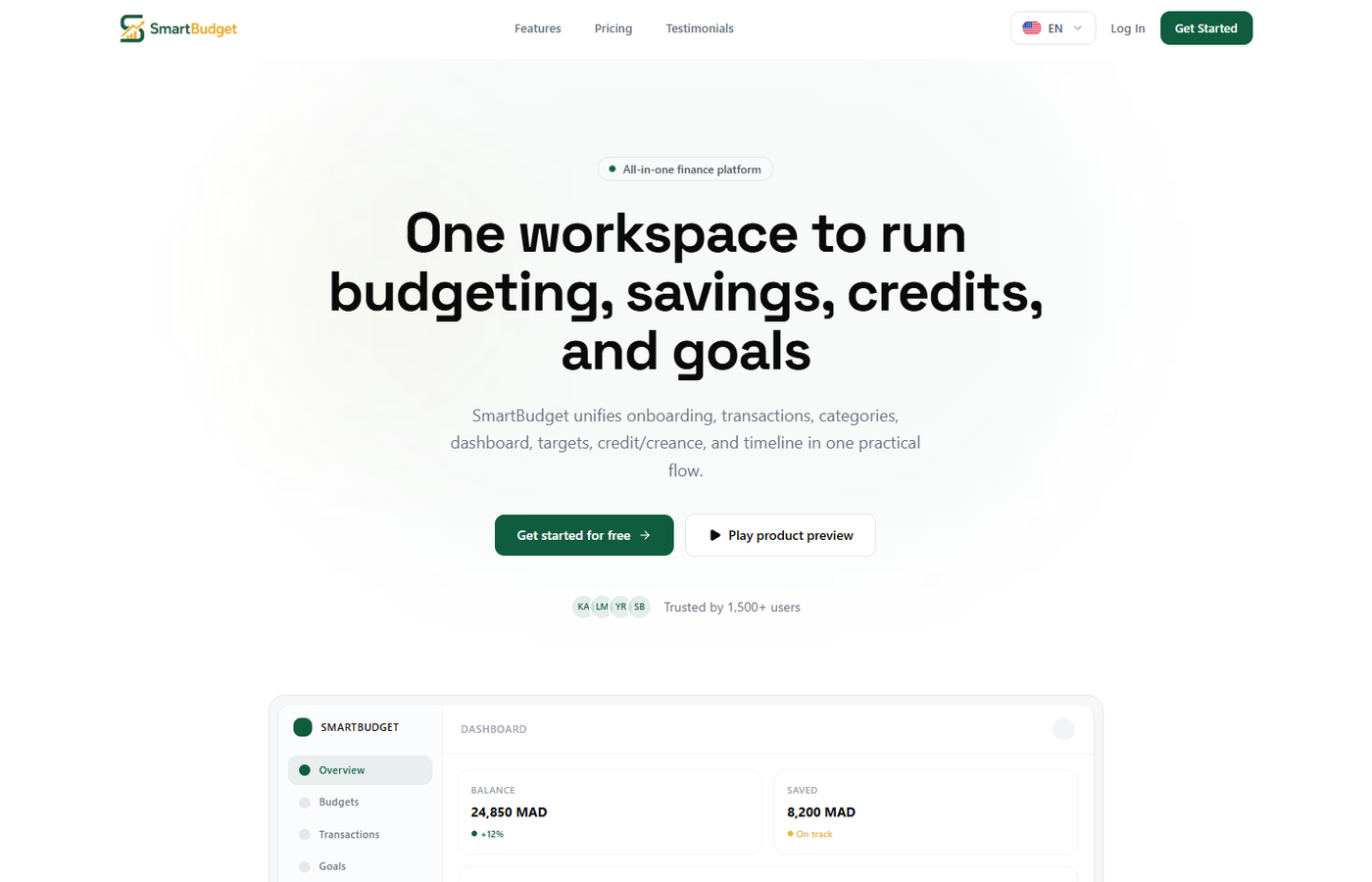 Smart Budget screenshot