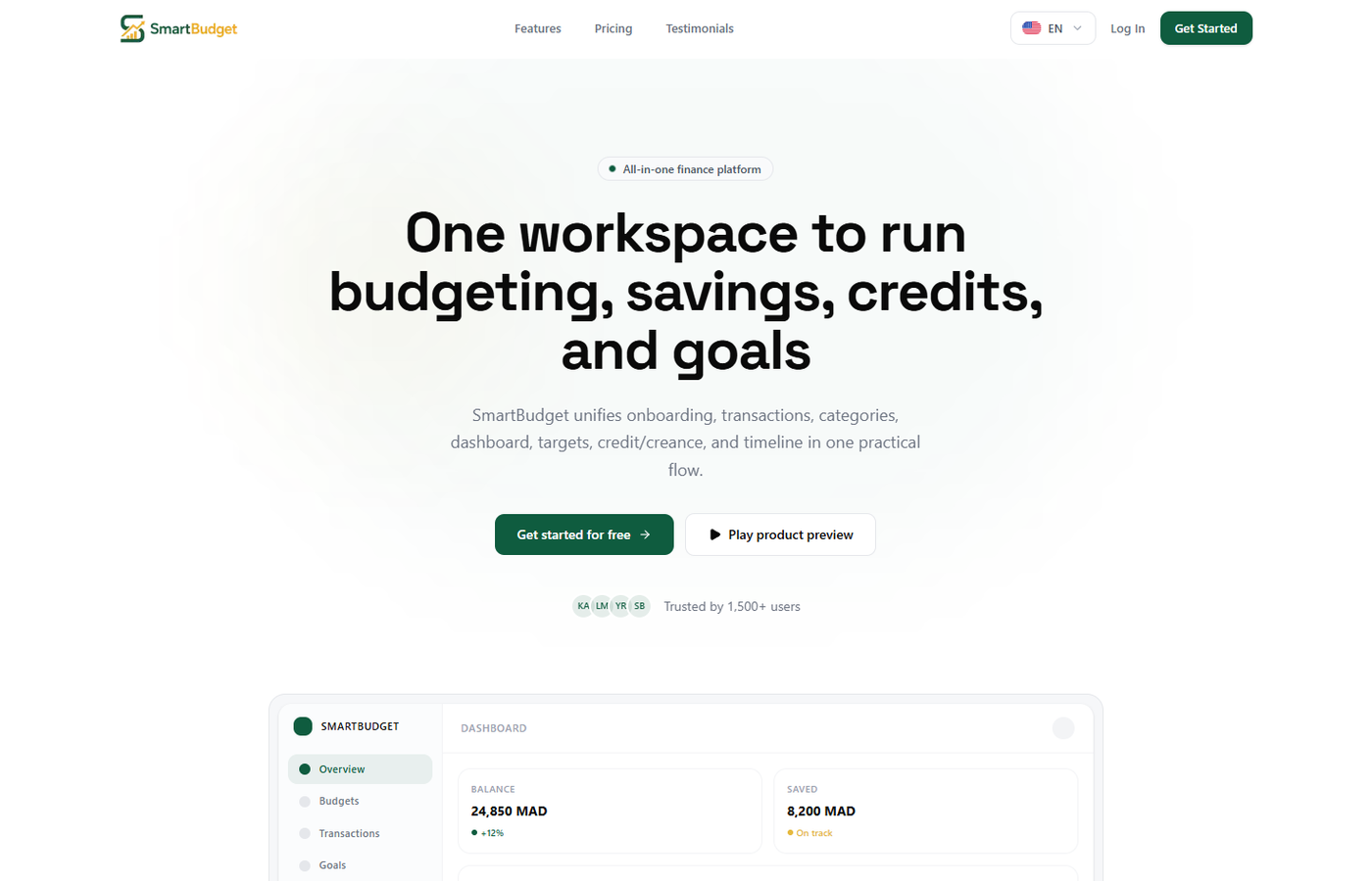 Smart Budget screenshot