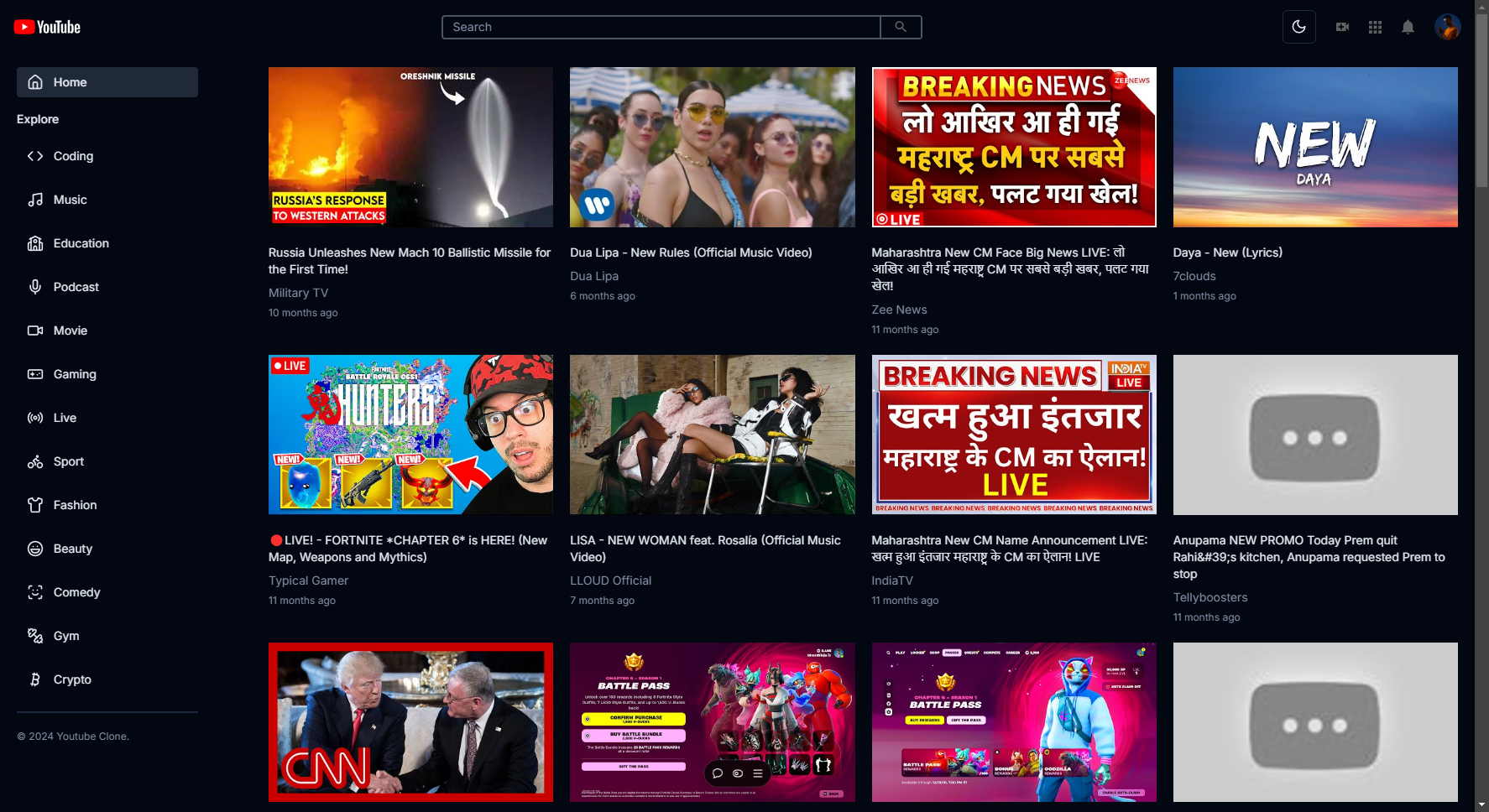 Youtube Clone
