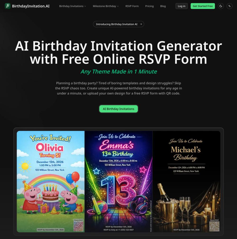 image of Birthday Invitation AI