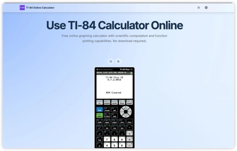 image of ti84calculator