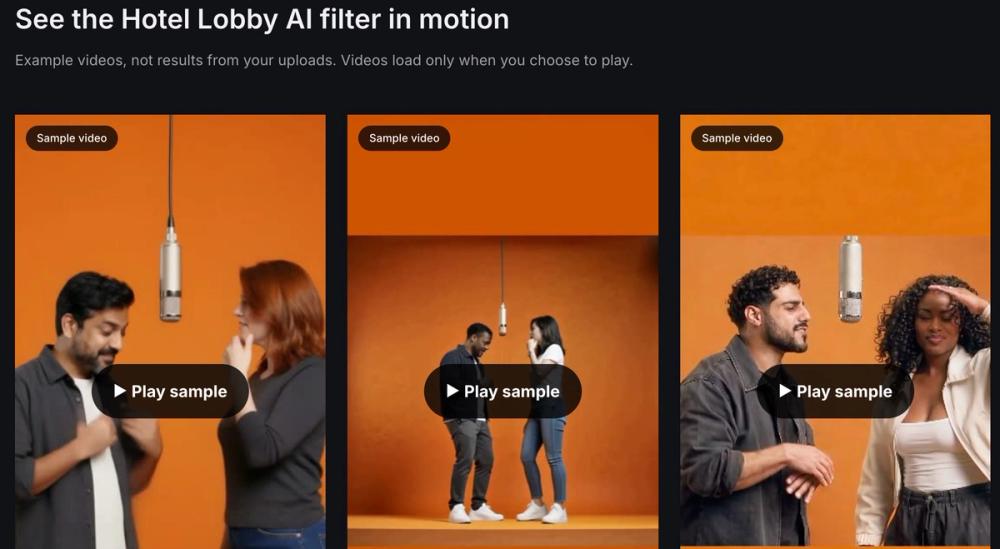 image of Hotel Lobby AI Filter
