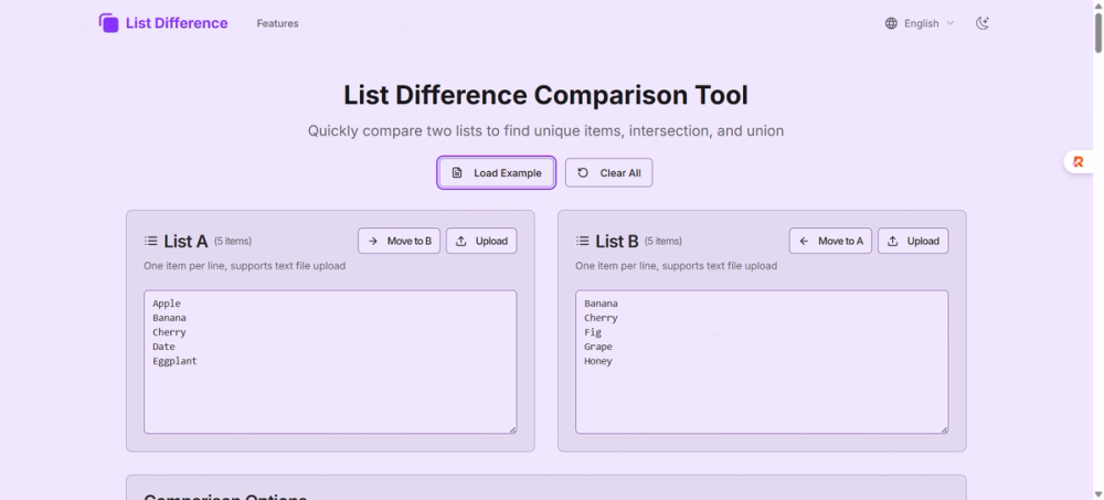 image of List Difference