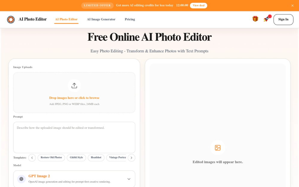 image of AI Photo Editor