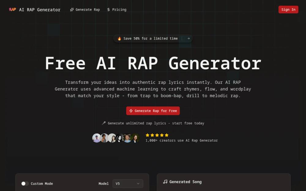 image of AI Rap Generator