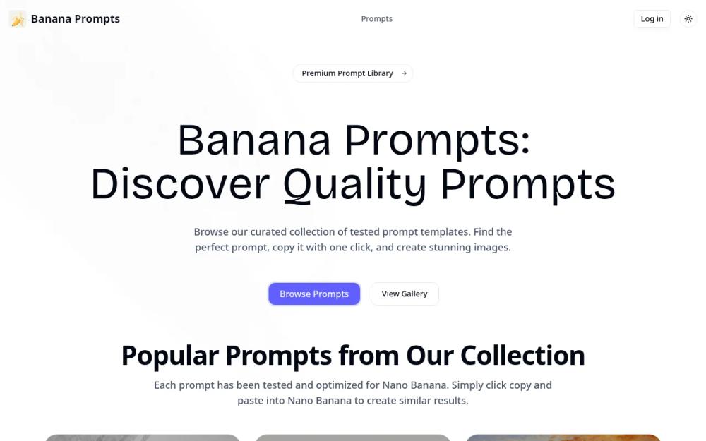 image of Banana Prompts