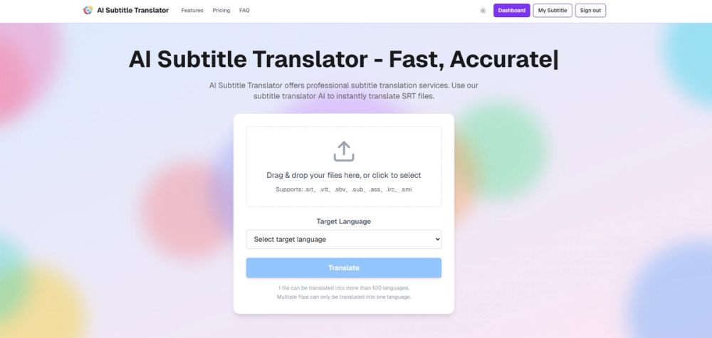 image of AI Subtitle Translator