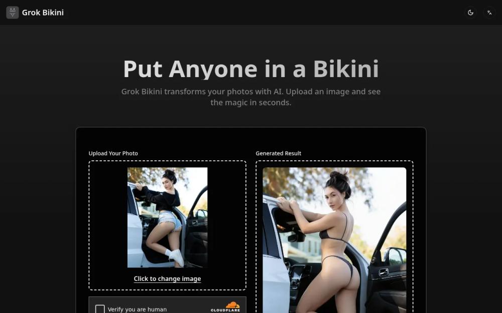 image of Grok Bikini