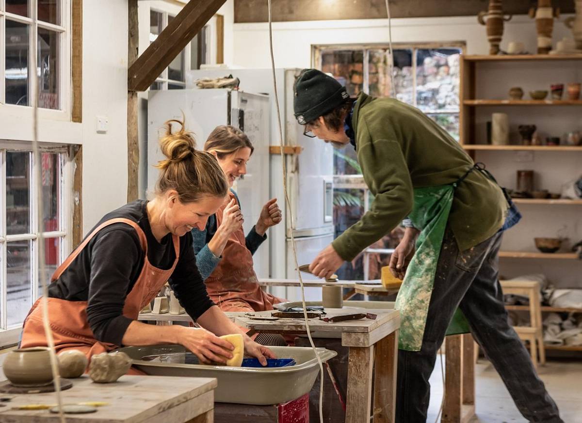 Creative Wheel Throwing Pottery Class in Coromandel