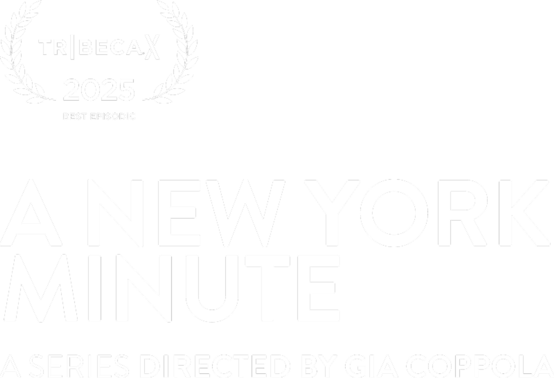 Tribeca X logo with heading "A New York Minute"