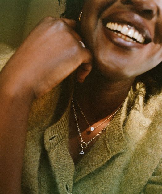 【MEJURI】ツートンカラー ネックレス Linked Two-Tone Necklace Mosaic Two Tone Links Necklace - Brighton