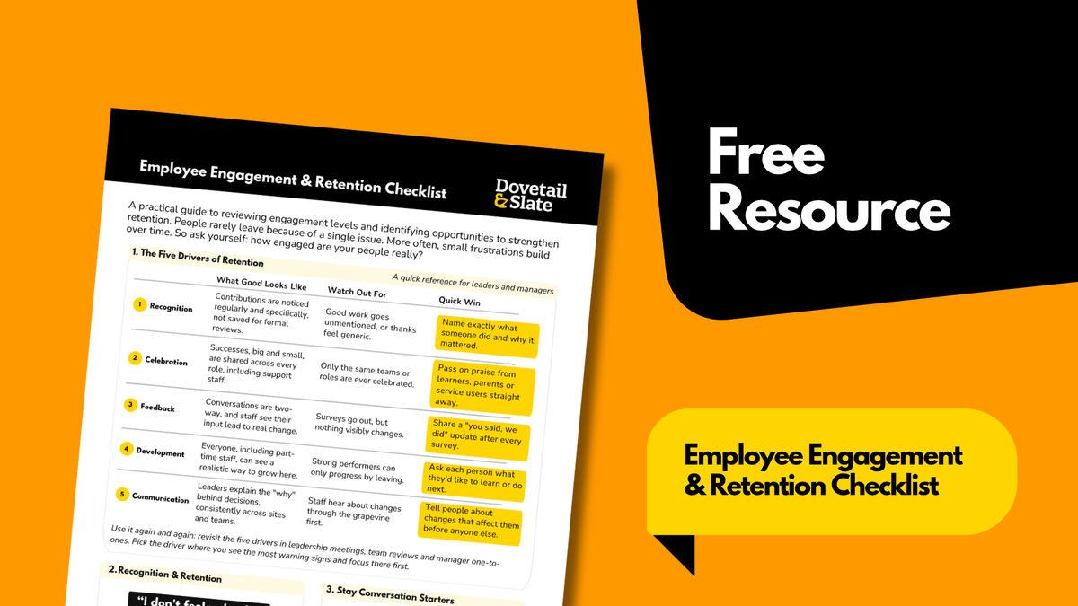 Employee Engagement & Retention Checklist