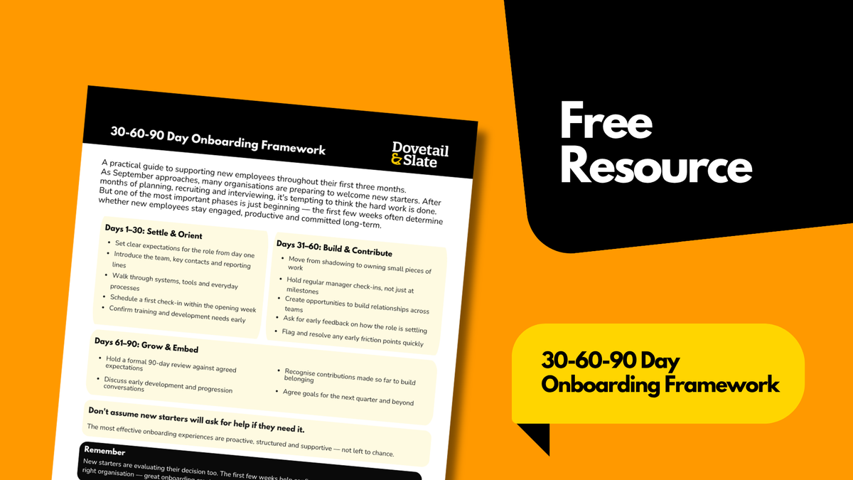 30-60-90 Day Onboarding Framework
