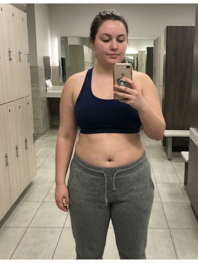Before — Priya's weight-loss transformation