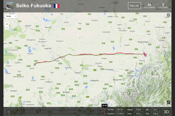 Seiko fliegt 406 km – neuer Streckenrekord!