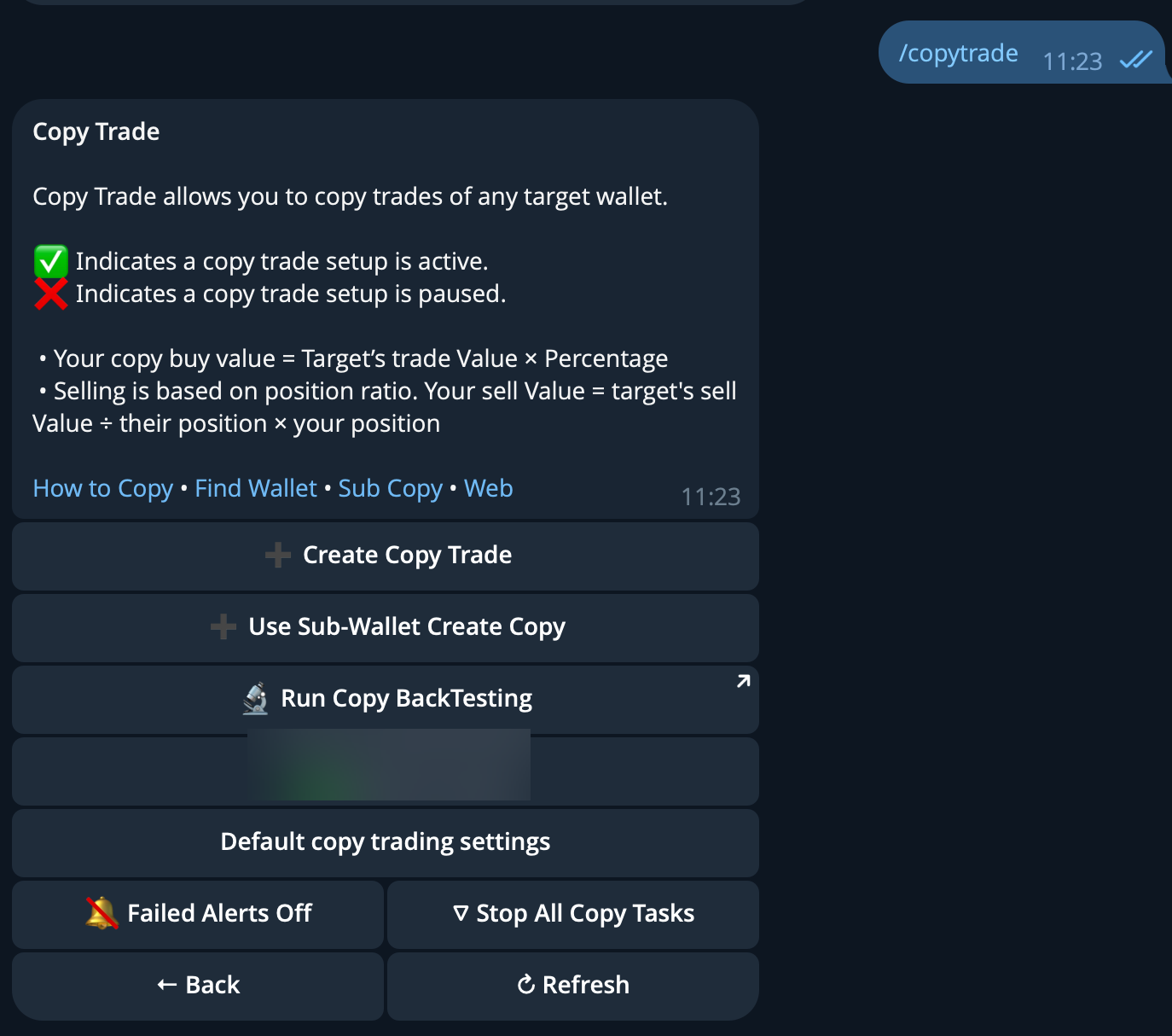 PolyCop - Copytrading settings