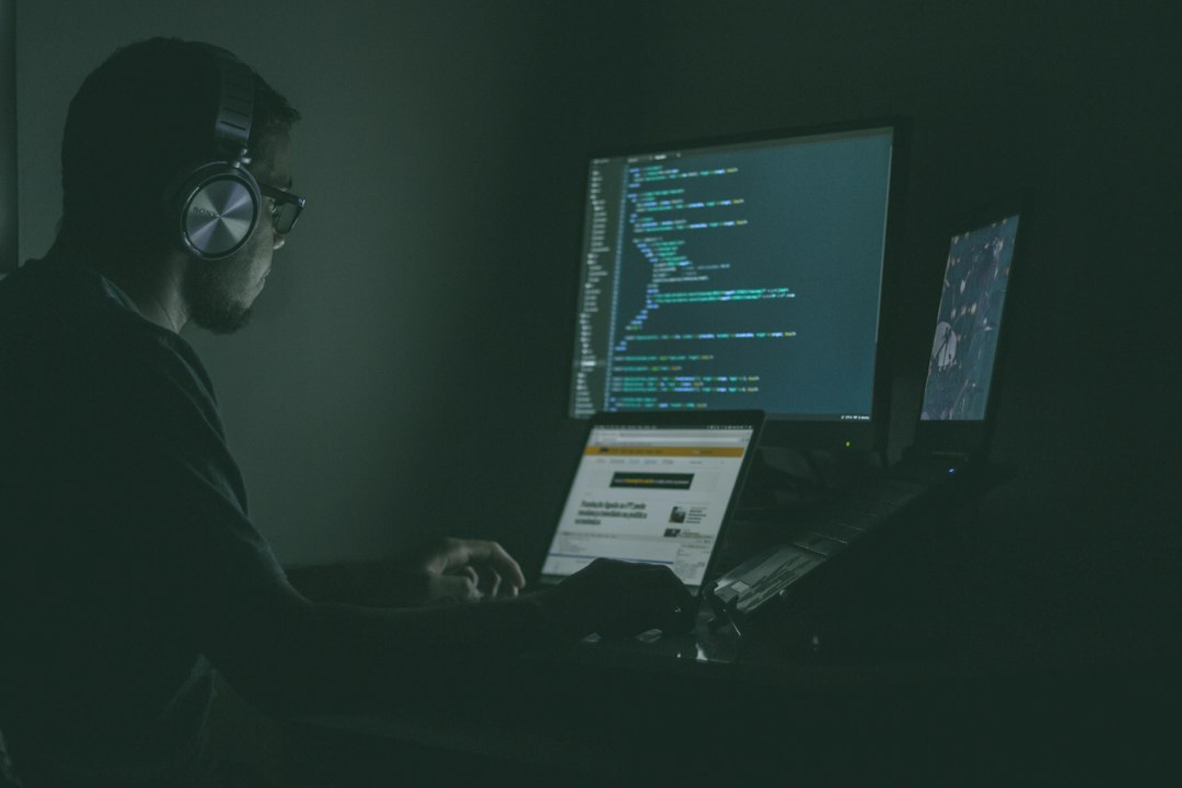 Threat-intent query feeding a product demo request flow