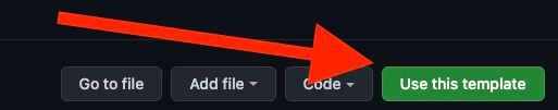 Github Use this template button